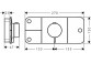 Modul s termostatem Hansgrohe Axor One podomítkový do 3 odbiorników vnější komponent, chrom- sanitbuy.pl