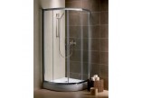 Čtvrtkruhový sprchový kout Radaway Premium Plus A 1900 dveře posuvné 85x85 cm chrom čiré sklo - sanitbuy.pl