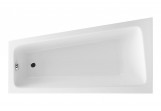 Vana Excellent Ava Side rohová 150x80,5 cm akrylová levá, bílá