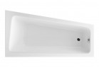 Vana Excellent Ava Side rohová 150x80,5 cm akrylová pravá, bílá