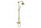 Sprchový set na stěnu Omnires Art Deco zlatá horní sprcha 15,5cm - zlatá
