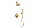 Sprchový set podomítkový Omnires Art Deco zlatá horní sprcha 15,5cm - zlatá