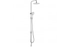 Sprchový systém Omnires Nevada chrom horní sprcha 22,5cm, výška 88-114cm