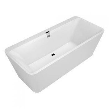 Vana volně stojící Villeroy&Boch Squaro, 180x80 cm, system vypouštěcí a přepadová, Weiss Alpin- sanitbuy.pl