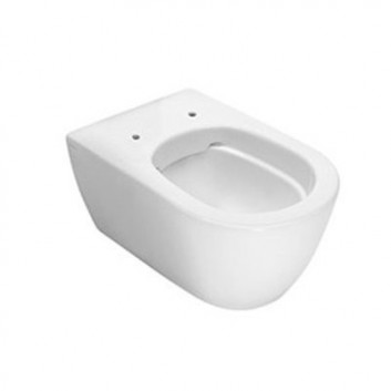 Mísa WC závěsná Hatria Fusion 355 x 540 mm závěsná bez kołnierza bílá- sanitbuy.pl
