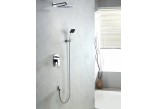 Sprchový set podomítkový Blue Water Liwia s hlavovou sprchou a sprchou, chrom - sanitbuy.pl