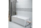 Vanová zástěna Sanplast Free Line II 80 cm sklo čiré profil chrom PW1/FREEII-80 