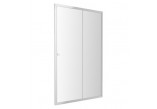 Dveře sprchové Omnires Bronx szklane, posuvné 110x185 cm sklo čiré profil chrom - sanitbuy.pl