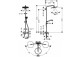 Sprchový set, Hansgrohe Croma Select S 280 1jet chrom - sanitbuy.pl