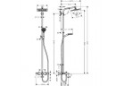 Souprava prysznicowo-vanová Hansgrohe Crometta E 240 chrom 