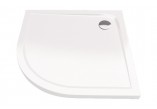 Čtvercová sprchová vanička Excellent Base 800x800mm akrylátový bílý- sanitbuy.pl