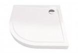 Čtvrtkruhová vanička nízká Excellent Sense 900x900mm akrylátový bílý- sanitbuy.pl