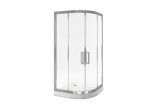 Sprchový kout obdélníková Excellent Série 201 Actima 1200x900x1900mm čiré sklo, profil chrom - sanitbuy.pl
