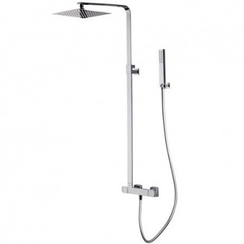 Sprchový panel Fromac s baterií termostatickou horní sprcha 25cm chrom- sanitbuy.pl