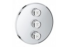 Trojnásobný ventil uzavírací Grohe Grohtherm SmartControl chrom