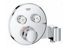Baterie podomítková Grohe Grohtherm SmartControl termostatická 2-přijimače vody, z zintegrowanym przyłączm i držákem sprchovým chrom