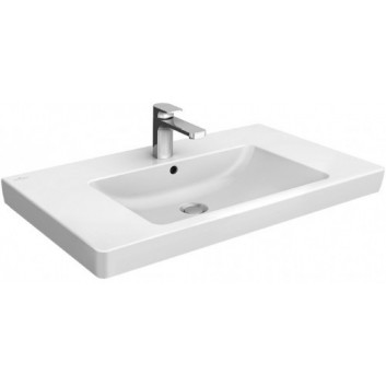 Umyvadlo nábytkové Villeroy&Boch Subway 2.0, 80x47 cm, z 1 otworem, z přepadem, bílá- sanitbuy.pl