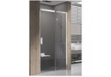 Dveře sprchové Matrix MSD2-110, dwuelementowe, 1075-1115 x 1950, satén + transparent - sanitbuy.pl