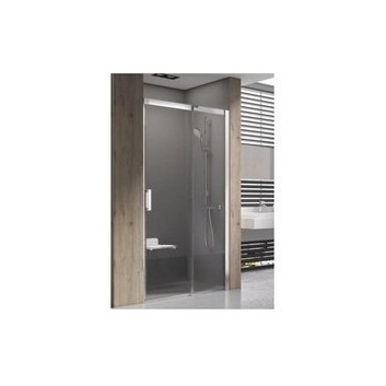 Dveře sprchové Matrix MSD2-110, dwuelementowe, 1075-1115 x 1950, satén + transparent - sanitbuy.pl