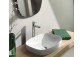 Umyvadlo na postavení na desku Catalano Green Lux 60x38 cm bez otvoru pro baterii, bez přepadu bílý matnáný- sanitbuy.pl