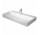 Závěsné umyvadlo Duravit DuraSquare 100x47 cm s otvorem pro baterii, bez přepadu bílá