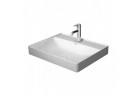 Umyvadlo na postavení na desku Duravit DuraSquare 60x47 cm s otvorem pro baterii, bez přepadu bílá