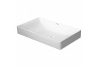 Umyvadlo na postavení na desku Duravit DuraSquare 60x34,5 cm bez otvoru pro baterii, bez přepadu bílá