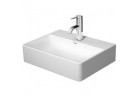Umyvadlo na postavení na desku Duravit DuraSquare 45x35 cm s otvorem pro baterii, bez přepadu bílá