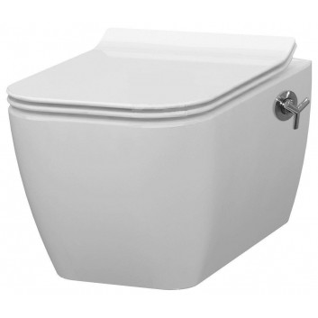 Závěsné wc s funkcí bidetu Idevit Halley 520x360mm Rimless - sanitbuy.pl
