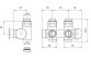 Terma ventil zespolony integrovaný z trójnikiem s možností montażu grzałki pravý chrom- sanitbuy.pl
