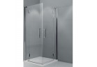 Čtvercový sprchový kout Novellini Modus A 120x120x195cm čiré sklo, profil chrom