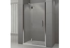 Dveře s pevným prvkem levé Novellini Modus G 120x195cm čiré sklo, profil chrom