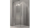 Čtvrtkruhový sprchový kout Novellini Modus R 90x195cm profil chrom, čiré sklo