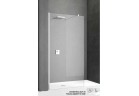 Sprchový kout druhu walk-in Novellini Kali H 107-110cm, stříbrný profil, čiré sklo