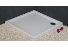Čtvercová sprchová vanička Novellini Kali A 80x80x5,5cm akrylátový bílý