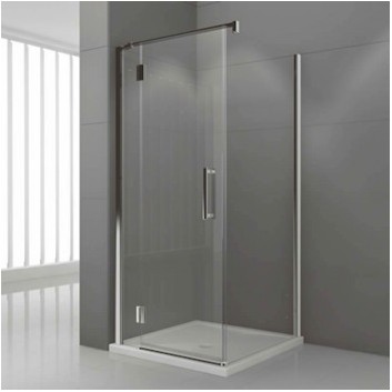 Dveře s pevným prvkem Novellini Modus G+F 116,5-119,5x195 cm profil chrom, sklo čiré- sanitbuy.pl