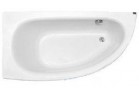 Vana asymetrická levá Besco Milena 150x70cm souprava Premium bílá