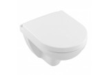 Toaleta WC podvěsná Villeroy & Boch O.Novo Compact 36x49 cm s hlubokým splachováním DirectFlush bez kołnierza wewnętrznego s povrchem CeramicPlus, bílá Weiss Alpin 5688R0R1- sanitbuy.pl