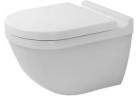 Mísa Duravit Starck 3 rimless závěsná bez splachovacího okruhu, 36x54 cm, WonderGliss bílá