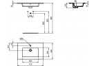 Umyvadlo na postavení na desku Ideal Standard Connect 71x45 cm bílá