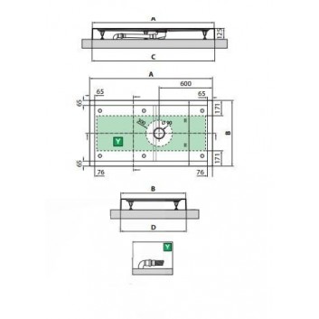 Sprchová vanička Novellini Olympic s integrovaným panelem 140x75 cm - nízká- sanitbuy.pl