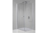 Čtvercový sprchový kout Sanplast Prestige III, 90x90 cm, wys. 195 cm, sklo čiré, stříbrný profil lesklý