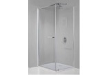 Čtvercový sprchový kout Sanplast Prestige III, 90x90 cm, wys. 195 cm, sklo čiré, stříbrný profil lesklý- sanitbuy.pl