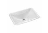 Umyvadlo na postavení na desku Villeroy & Boch Loop&Friends 51x34 cm, z přepadem, s povrchem CeramicPlus, bílá Weiss Alpin - sanitbuy.pl