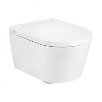 Mísa WC závěsná Roca Inspira Rimless Compacto 37x48 cm bílá - sanitbuy.pl