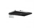 Horní sprcha obdélníková Hansgrohe Rainmaker Select 460 3jet s ramenem nástěnným černá/chrom 