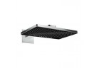 Horní sprcha obdélníková Hansgrohe Rainmaker Select 460 2jet s ramenem nástěnným černá/chrom 