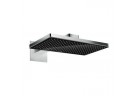 Horní sprcha obdélníková Hansgrohe Rainmaker Select 460 1jet s ramenem nástěnným černá/chrom 
