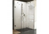 Dveře sprchové i stěna stálá BSDPS 120x90 L Ravak Brilliant z wejściem z przodu - levé, chrom + transparent- sanitbuy.pl