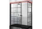 Držák Novellini EVO s možností przycięcia 180x120 cm do ścianek Kuadra H Black